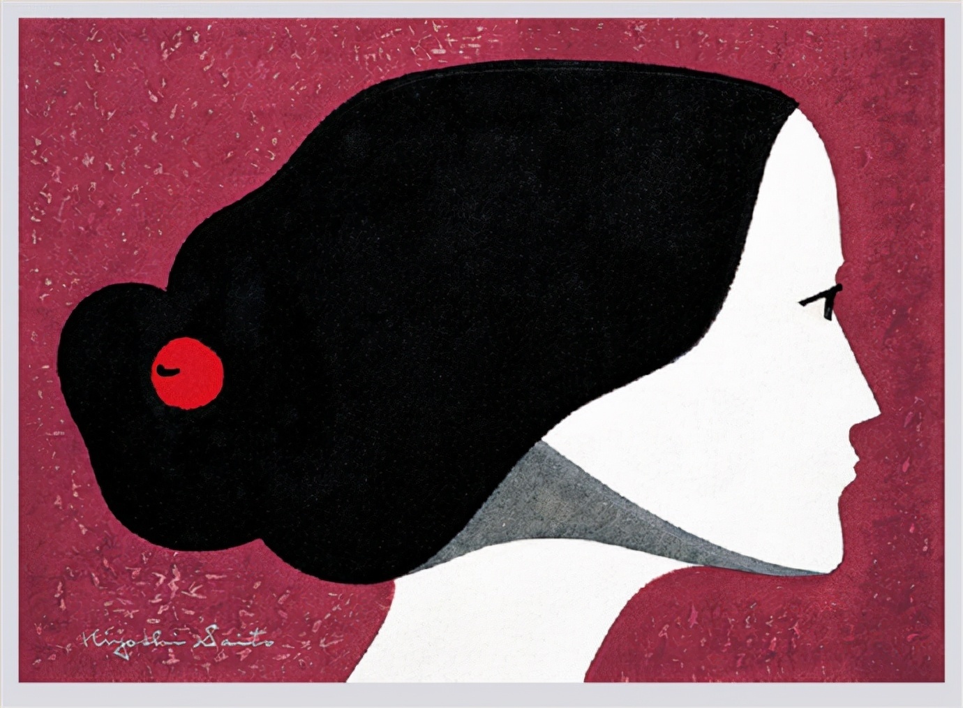 近代@日本近代版画大师斋藤清人物系列版画作品