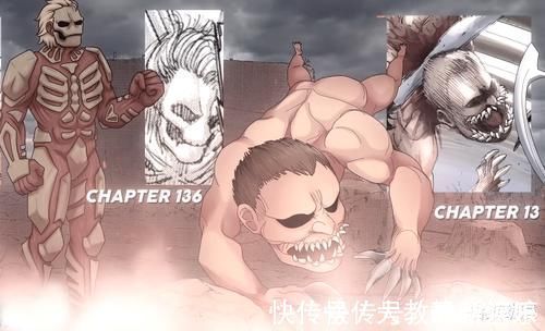 艾伦|进击的巨人:历代九大巨人形象,战锤巨人多达7种,铠巨最帅