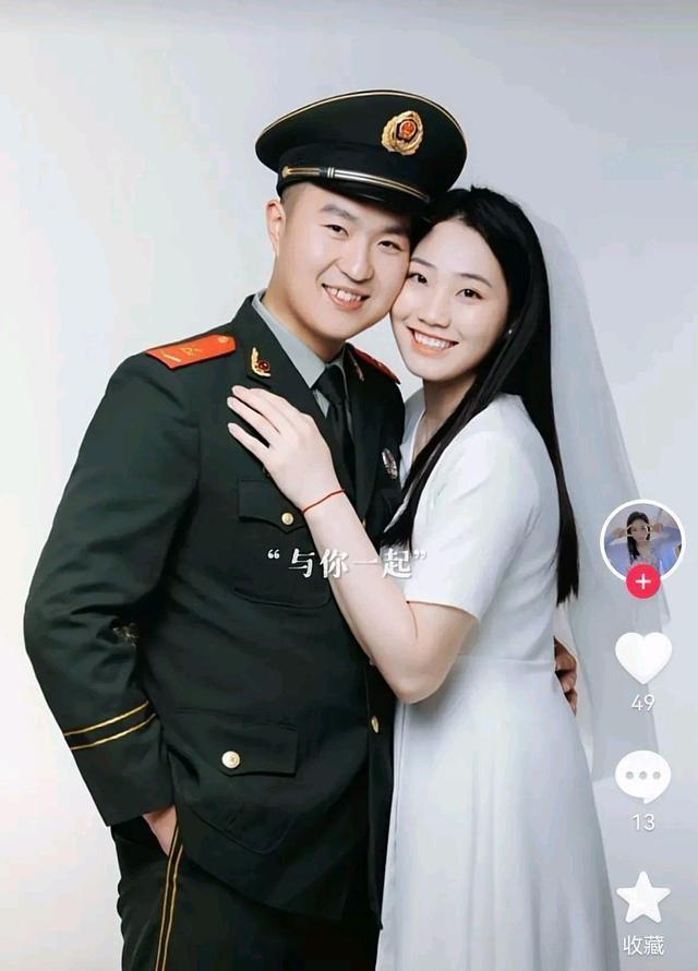 四级军士长|军婚太甜了!女排主攻晒与军人老公结婚照,比张常宁老公还要帅气