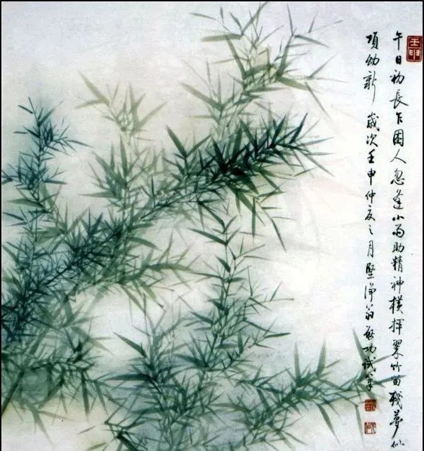 画竹@启功画竹大全,清秀至极!