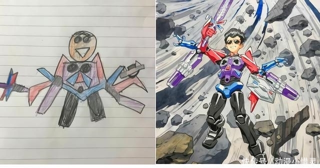 涂鸦|有一位会做动画的父亲是种什么体验?涂鸦秒变漫画插图