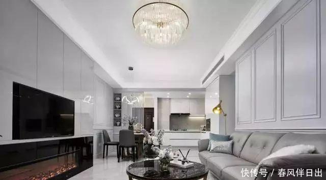 后现代风|137平后现代风装修,轻奢大气,时尚灰白色也可以如此完美