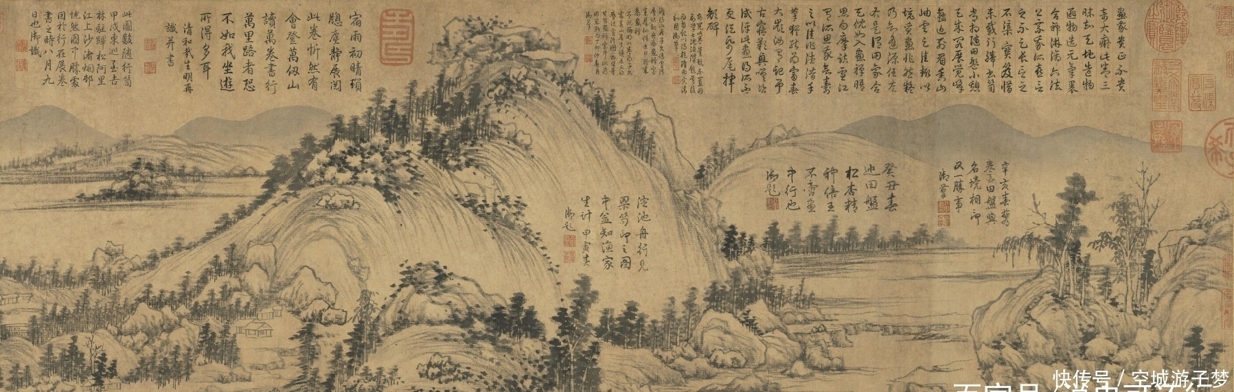 虢国夫人游春图|古画真假对比:画家们巧夺天工的临摹之作,有的赝品还被当成真迹