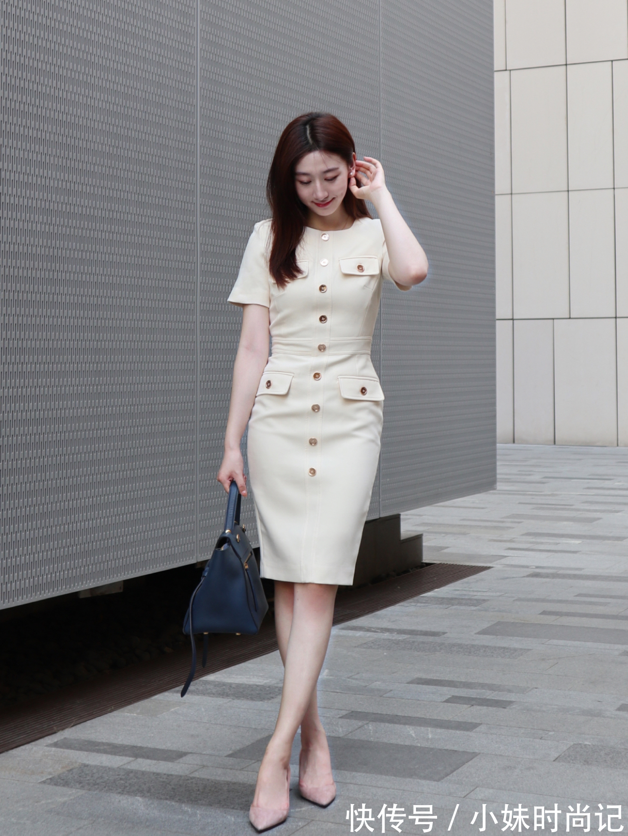 连衣裙|明天上班穿什么呀?3套气质淑女穿搭,了解一下