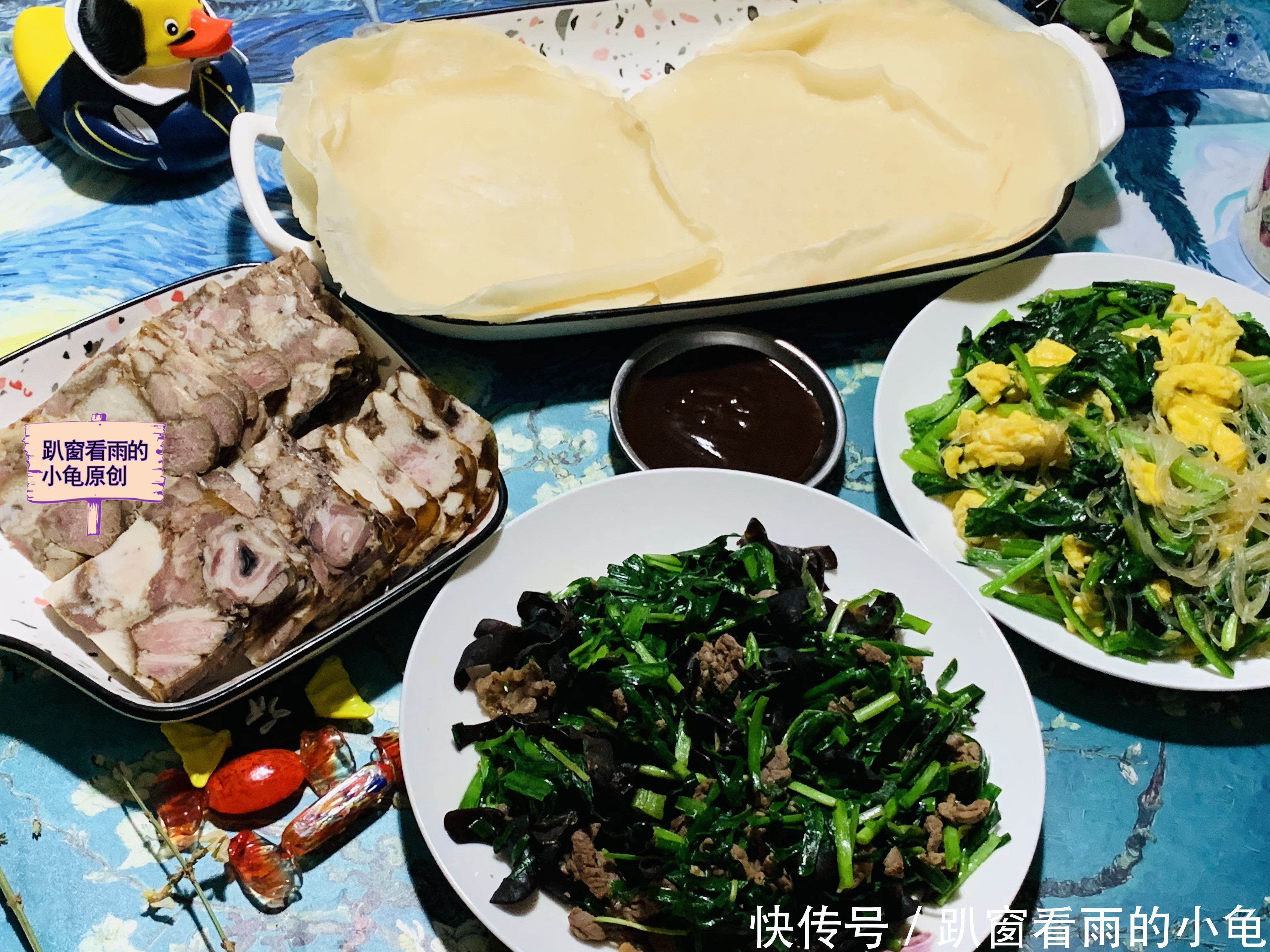 二月二,春饼巧做法,不用揉面,皮薄柔软还筋道,全家人喜沾龙气