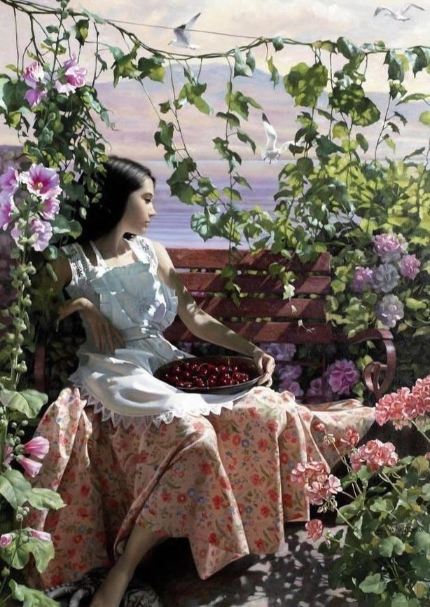 画作|画家夫妇合作画人体油画,他们善于捕捉人体光影,画作细腻而唯美