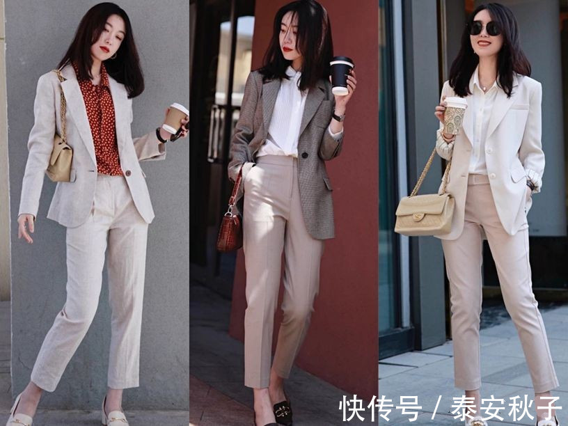 烟管裤|行走职场,这样穿就对了!24套“气质”办公室穿搭:利落还大气