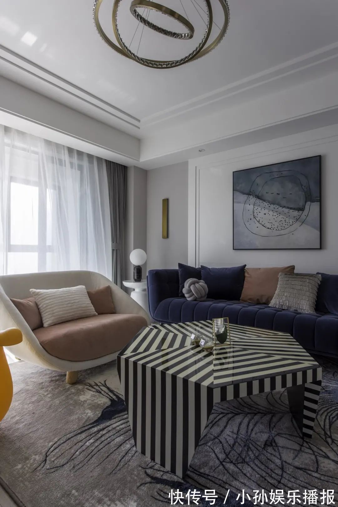 空间|180㎡浪漫小窝,蓝与粉、灰与白,优雅情趣,轻松舒适