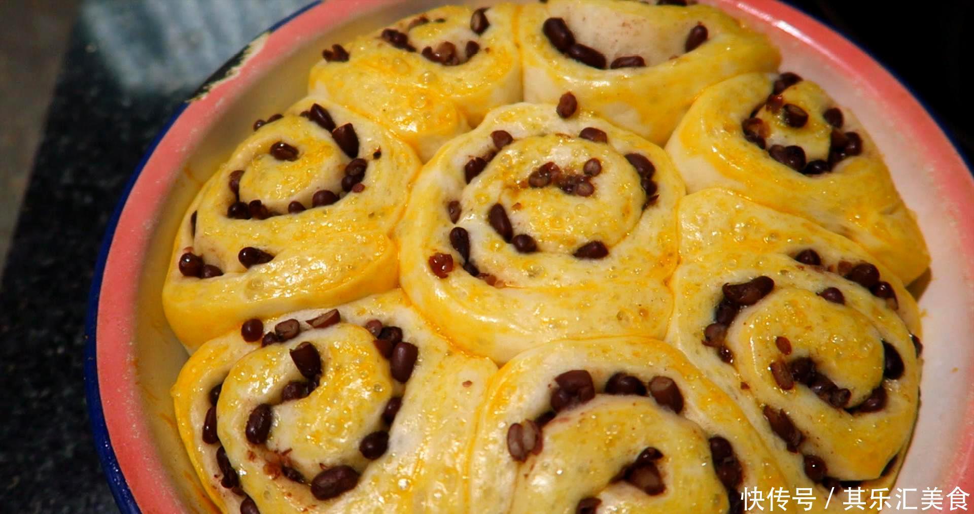 赞不绝口的牛奶红豆面包,早餐来一个妙极了