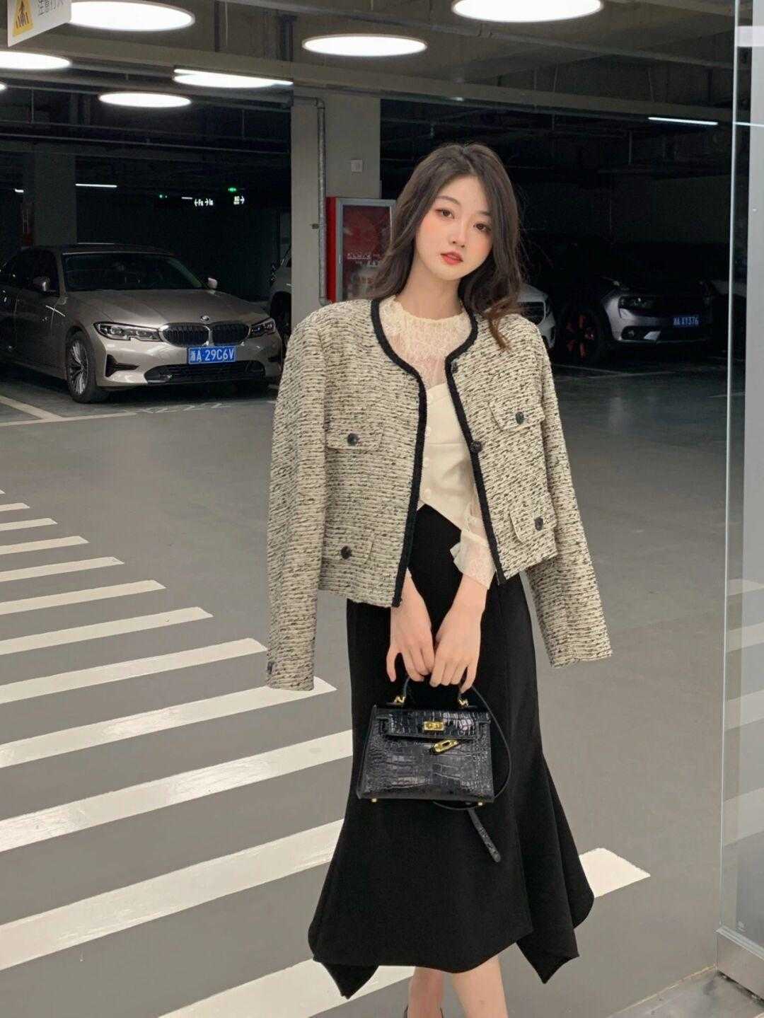 外套 眼里别再只有西装外套了,小香风才是女神利器,气质优雅