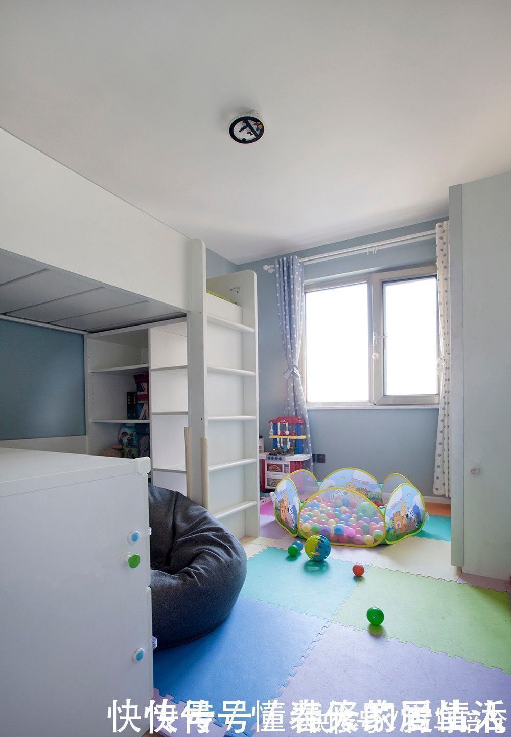 客厅化|三口之家85㎡,坚持“去客厅化”设计,把空间都留给孩子