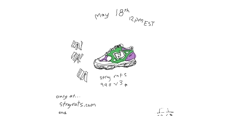 instagram 小丑主题!Stray Rats x DC x New Balance三方联名曝光