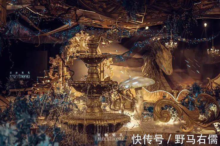 中世纪@用浓烈的色彩和精美的造型,带你感受一场沉浸式的北欧神话婚礼
