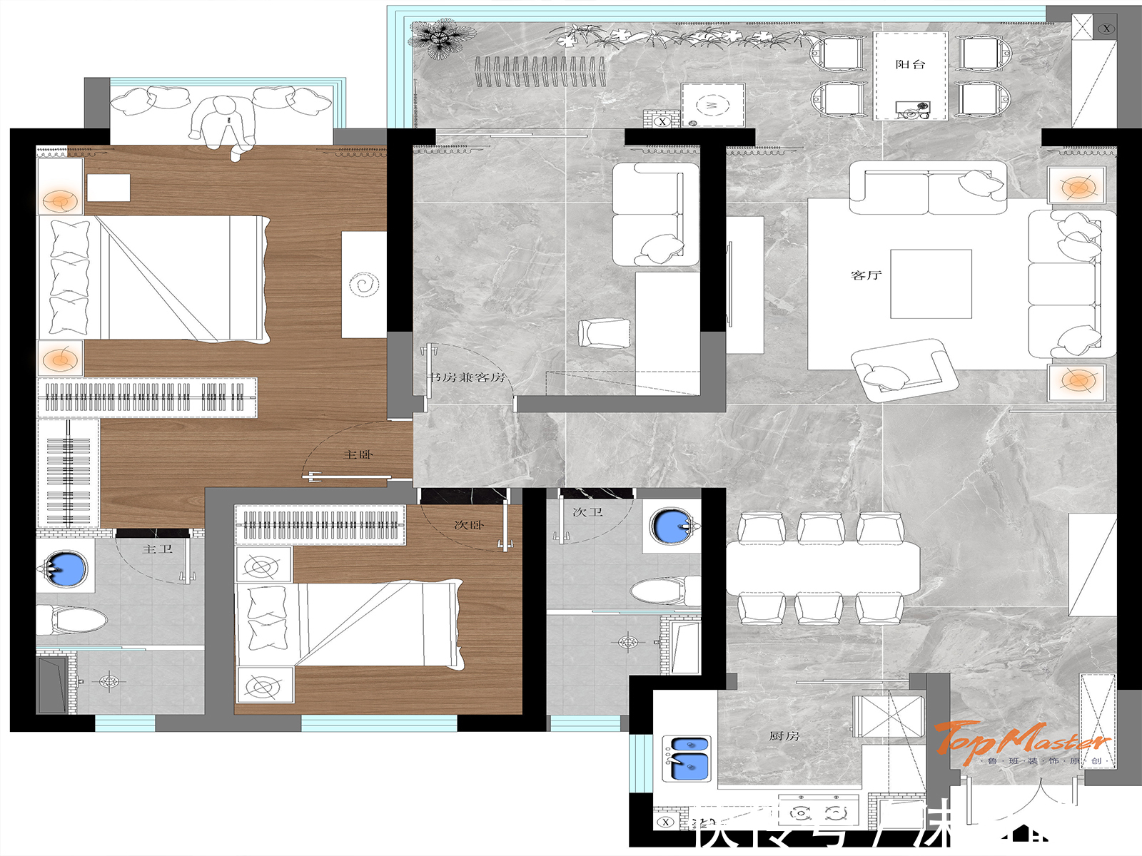 装饰|【鲁班装饰】吾悦首府127㎡现代简欧,典雅中浸透唯美