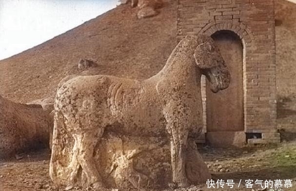 祁连山|百年前的霍去病墓老照片:外形似祁连山,图5“马踏匈奴”很霸气