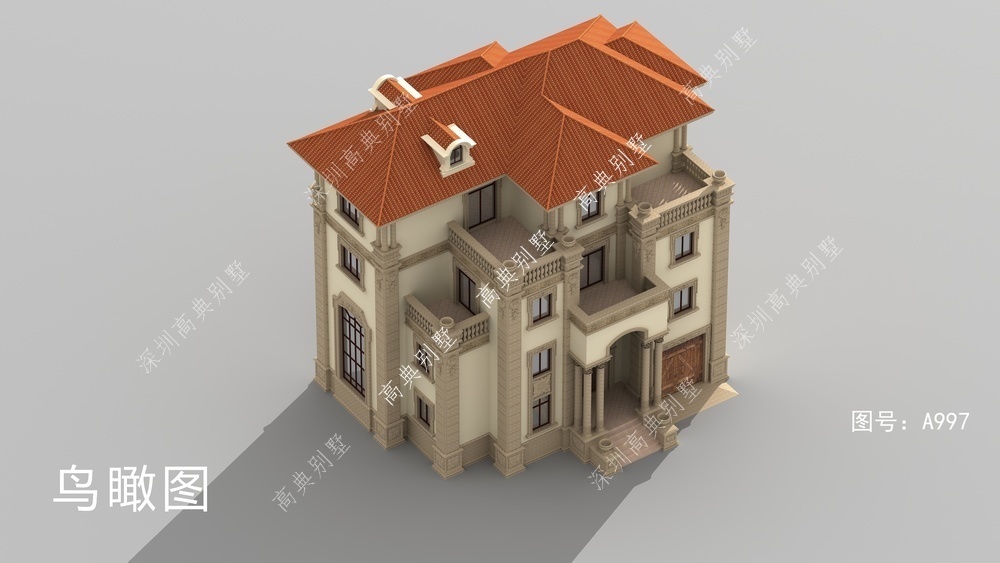 外观|这款四层欧式别墅，不过时，外观精美。