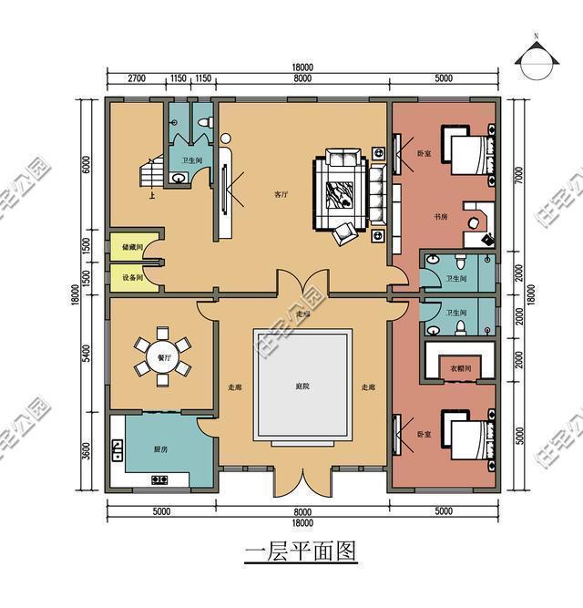 建筑面积|建房预算20万起,我帮你挑了这5套中式小院,哪套更好?