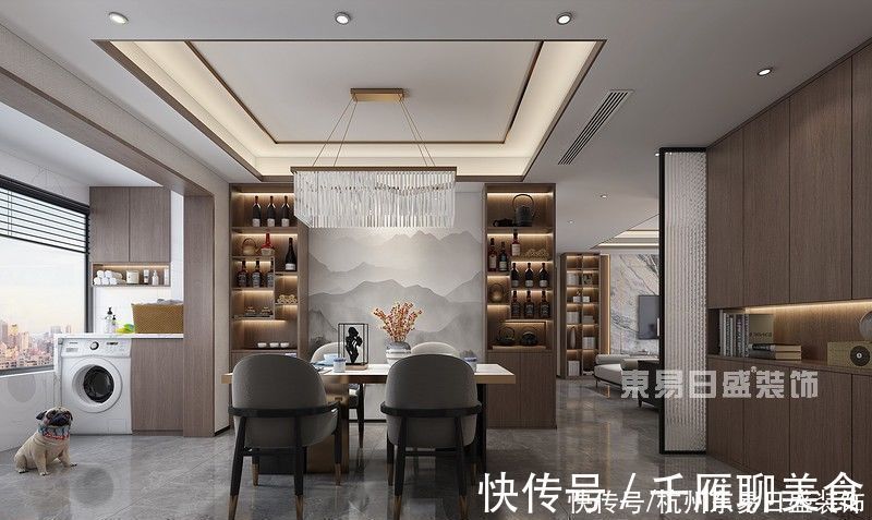 设计|118平米新房装修,江南烟雨,风雅缭绕,美疯了的新中式设计