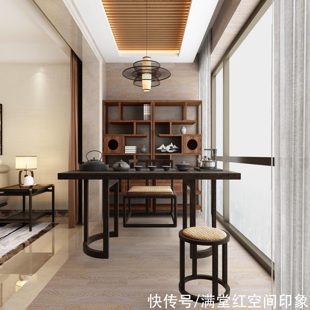 时尚|新中式与当代时尚，营造出优雅舒适环境