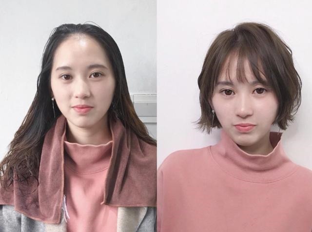 直发 剪对发型,堪比整容,普通人也能变气质女神,美到自己都笑了