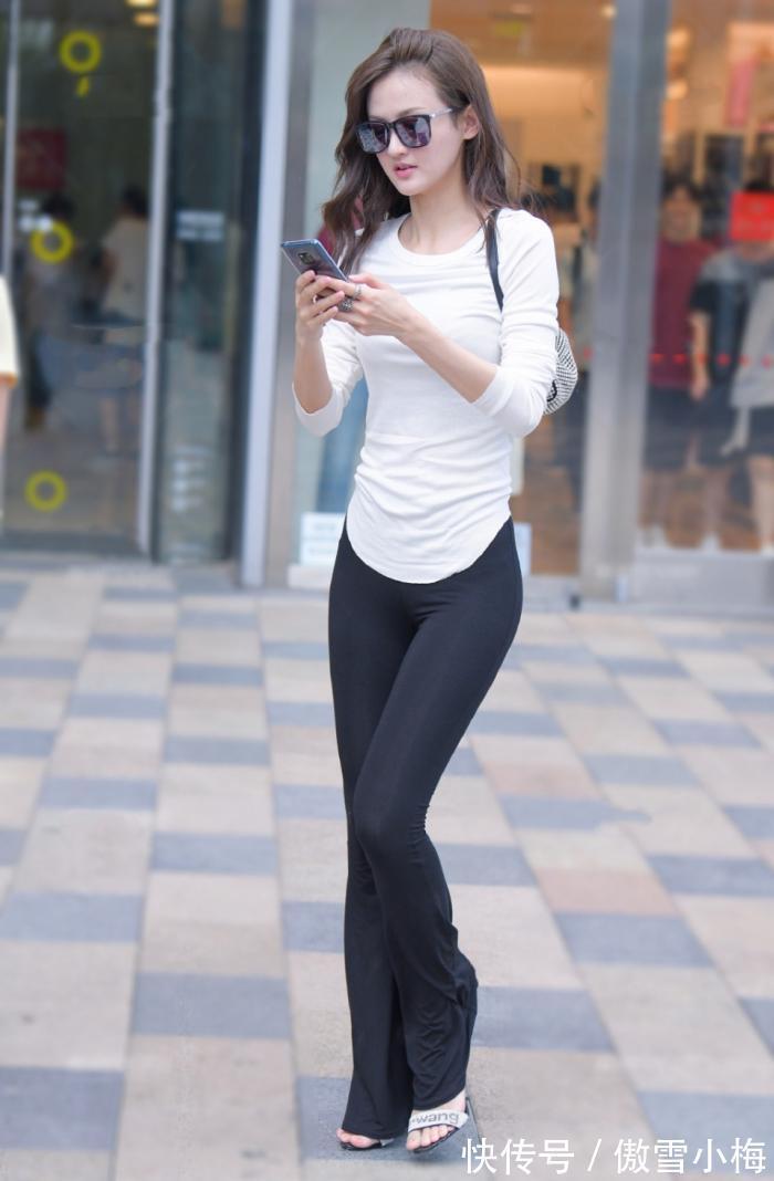 紧身|时尚紧身美臀美女,宛如亭亭玉立的邻家女孩