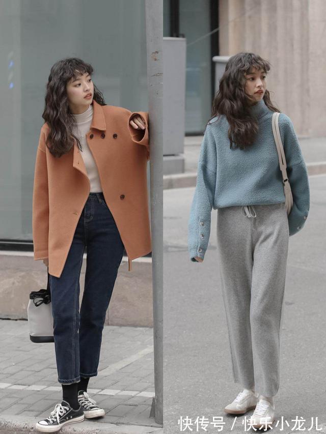 长裤 很适合冬天的搭配:长裤搭配平底鞋,显高舒适,真好看