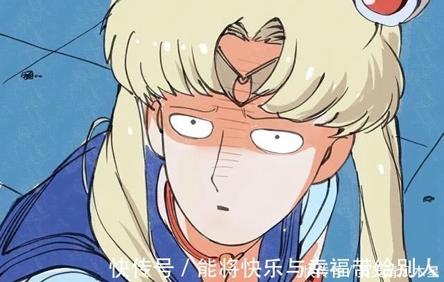 编辑搜图@各个版本不同画风的月野兔,看到路飞版本的水手月,我被逗笑