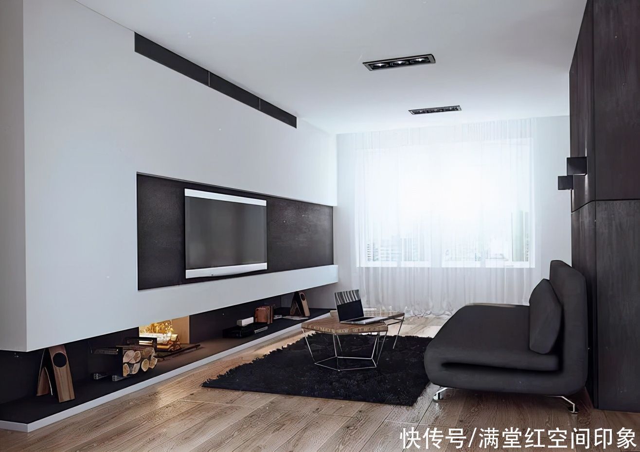 黑白色调的极简设计,精致美观,营造出气质非凡的空间