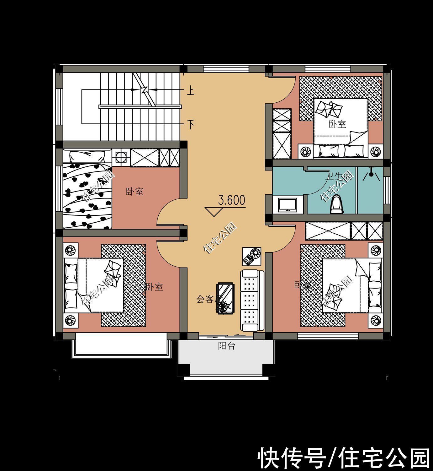 图纸|10套小户型农村别墅图纸,第6第7套建的人最多,最后一套颜值最高