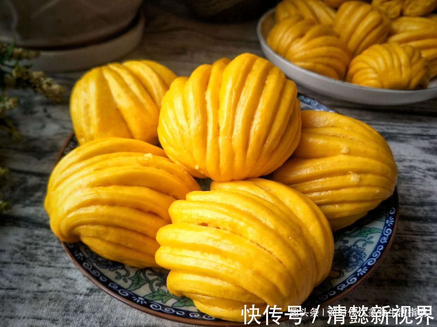 维生素b|懒人花卷做法，不用卷不用拧，一擀一压就成功，一顿8个不够吃！