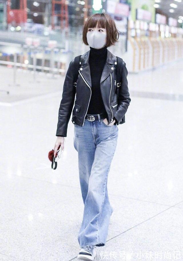 匀称|陈鲁豫这次穿对了，波波头配一款西装式黑白拼接连衣裙，气质全开