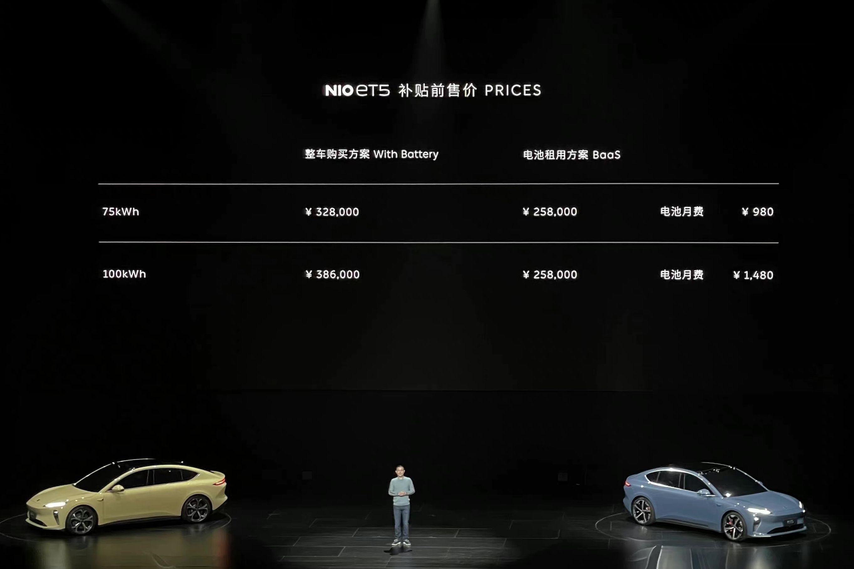 无框车门|蔚来第二款轿车/明年9月交付，蔚来ET5全球首秀：不带电池补贴前售价