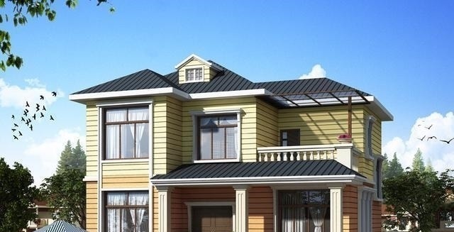 气派|盖房子要有“样”,有面子,要省钱,这套10米面宽二层别墅做到了