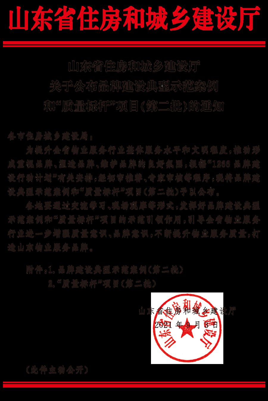 品牌建设|山东公布第二批物业行业品牌典例及项目，济宁多家企业、项目上榜