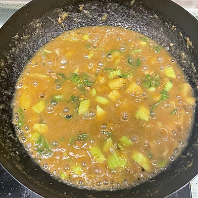 南瓜土豆白菜肉沫