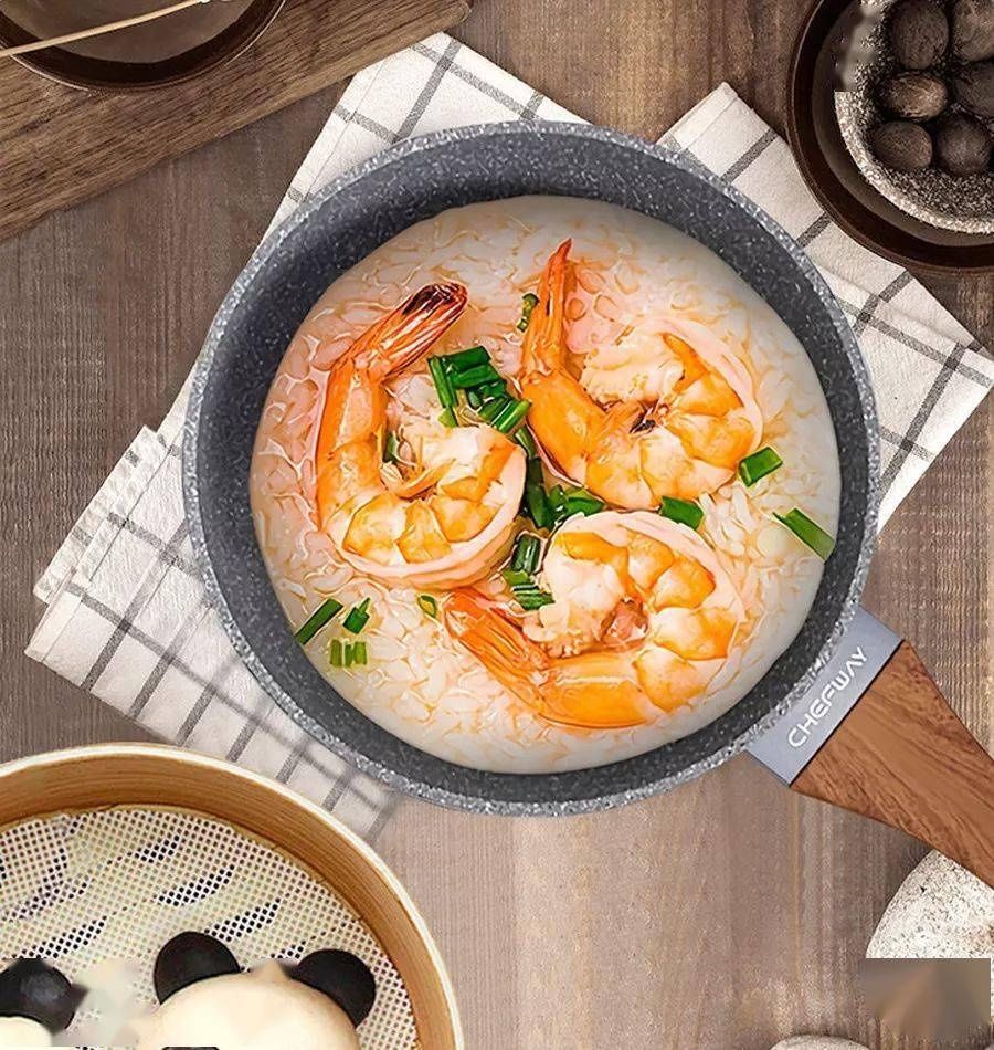  一个=炒锅+汤锅+煎锅+蒸笼，小巧还不易粘，餐餐不重样！