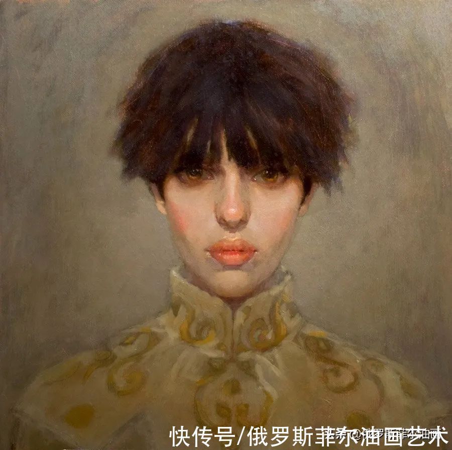 油画&美国画家桑德拉·弗朗德的油画里，充满了微妙而引人注目的情感