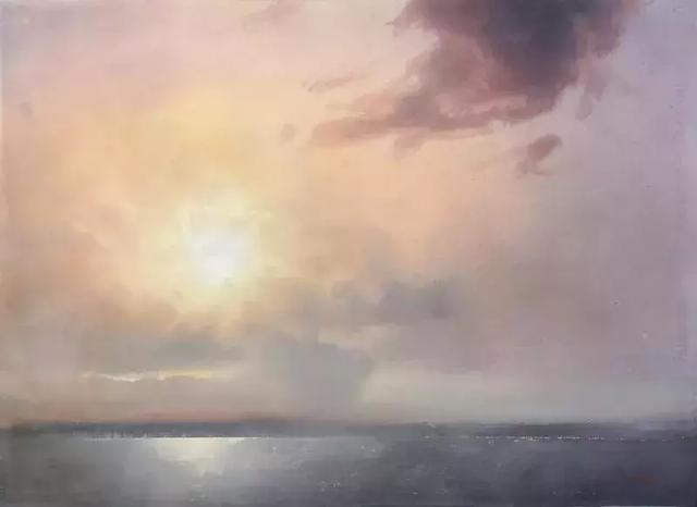 谢尔盖#彩云逐日:谢尔盖笔下的宁静、缥缈,通透与丰富的想象空间