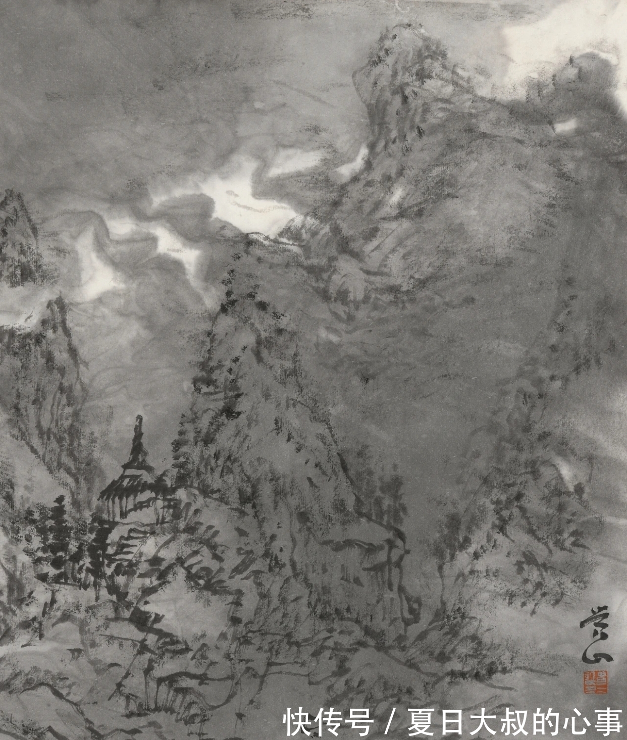 水墨山水画&似古不泥古|曾三凯水墨山水画