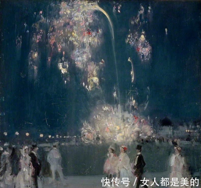 弗格森!他的油画风格多变,受野兽派启发,晚年成为苏格兰色彩大师