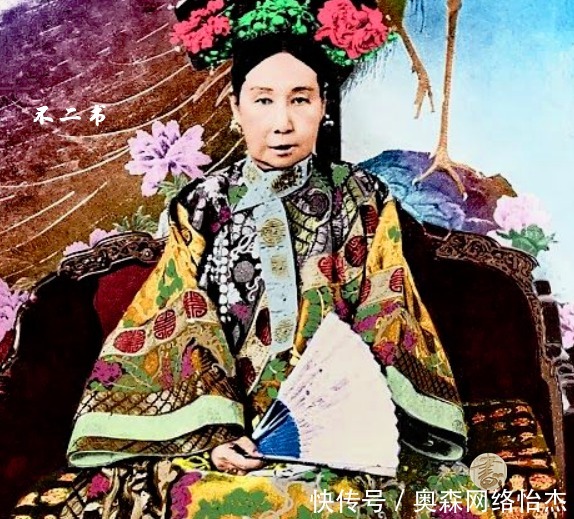 老照片|上色老照片:镜头下真实的慈禧太后,美人迟暮之时的模样