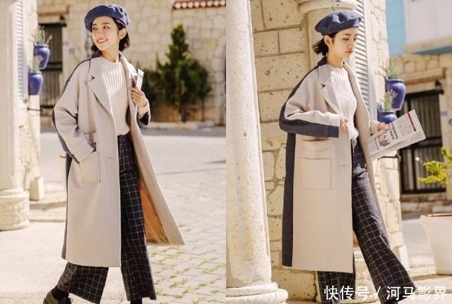 潮流|2018秋冬季最流行韩版长款毛大衣+阔腿裤,潮流妹都穿上了!