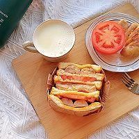 烤肠|鸡排芝士烤肠三明治｜这才是熊熊想吃的三明治！