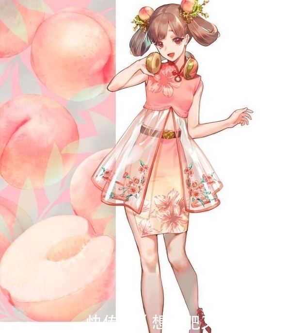 拟人化|水果拟人化会如何?桃子小姐姐很萌很可爱,菠萝小姐姐韵味十足