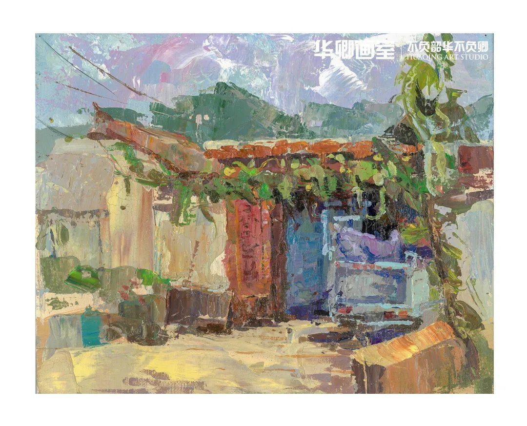 作品展#一眼沦陷这样绝美的秋色看完不得不爱!华卿国画定向班写生作品展