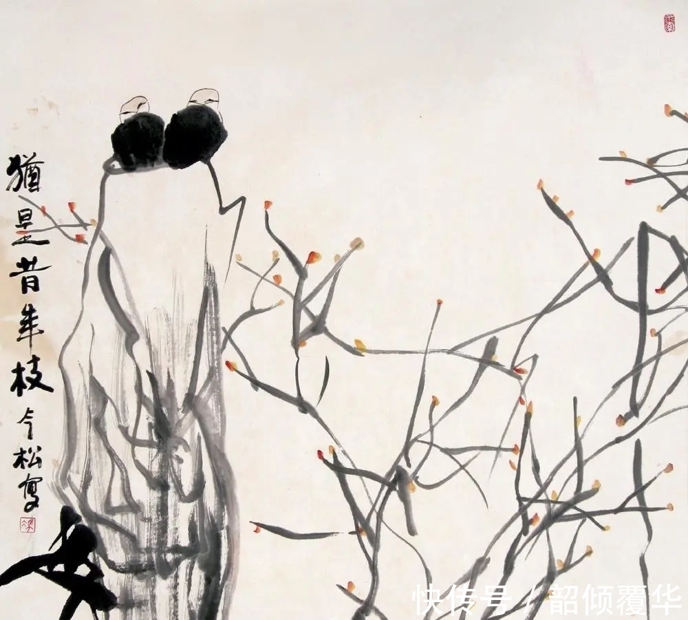 花鸟画|浓墨重彩|冯今松花鸟画