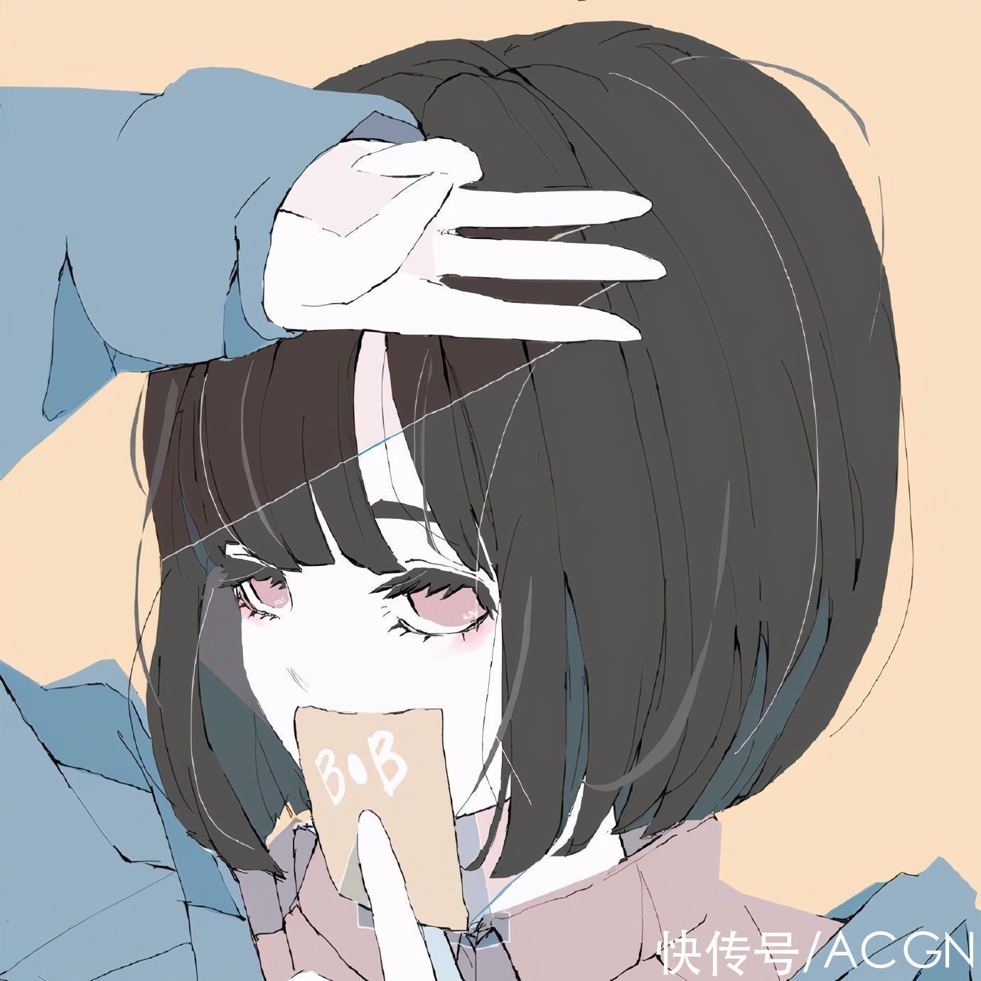 动漫|画师大佬分享的唯美女生头像，表情值得玩味，先收藏了