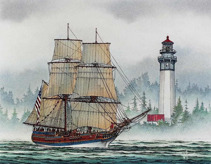 水彩画@风景水彩│ 美国画家James Williamson水彩画海景 作品