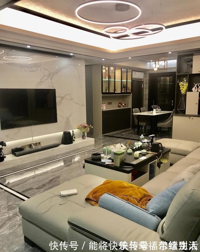 吊顶|他家大房子全屋装修花了57W，很漂亮，进屋就被迷住，真心羡慕