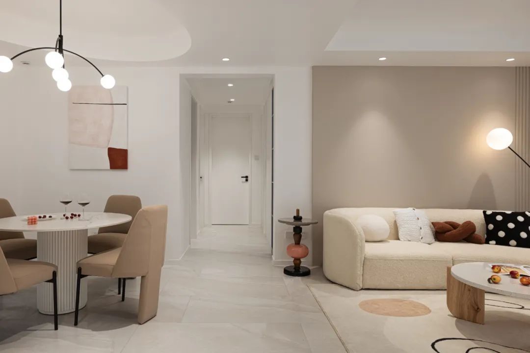 120㎡现代简约，极简硬装也高档，玄关设计全场最亮